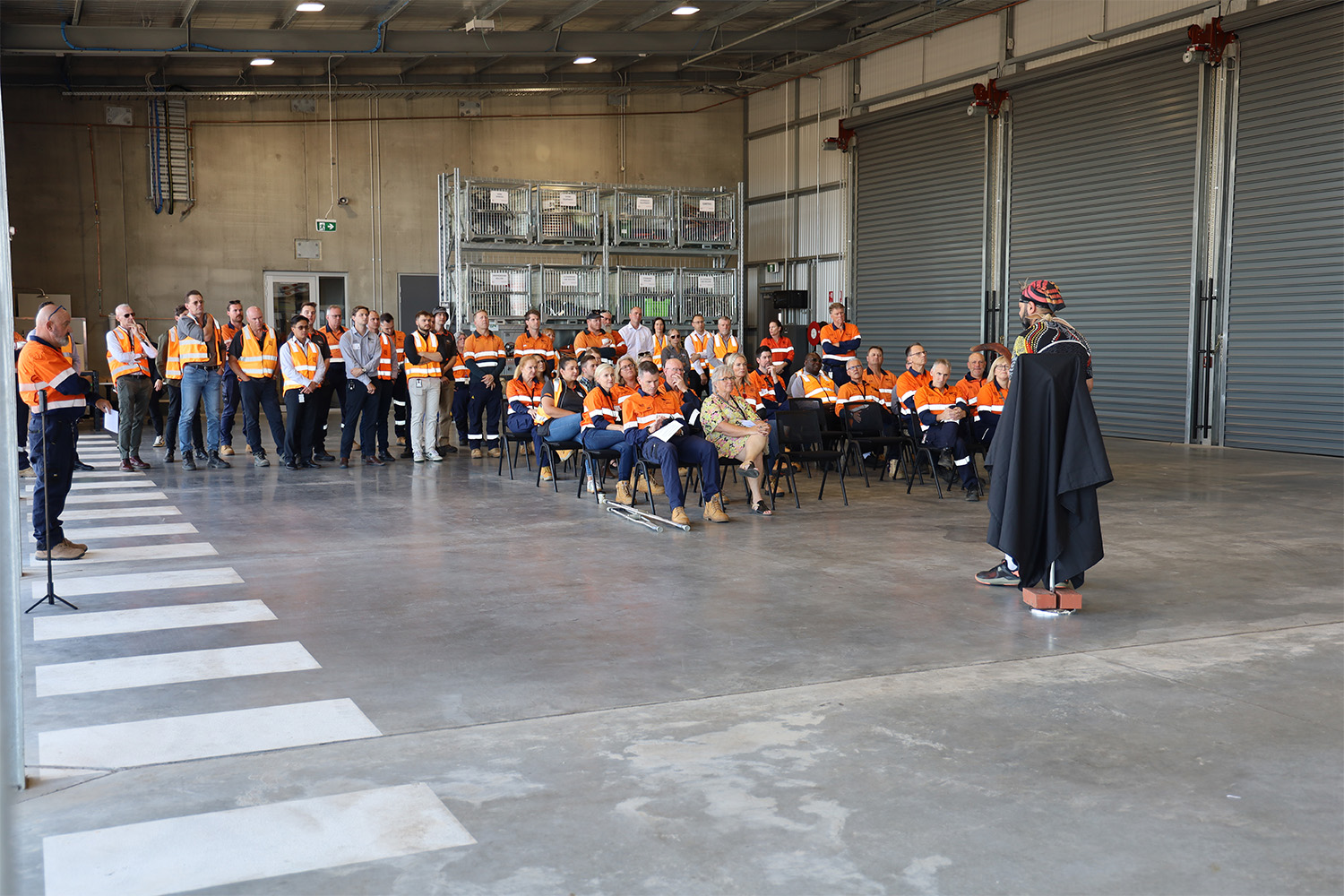 A Welcome to Country ceremony was performed at the official opening.